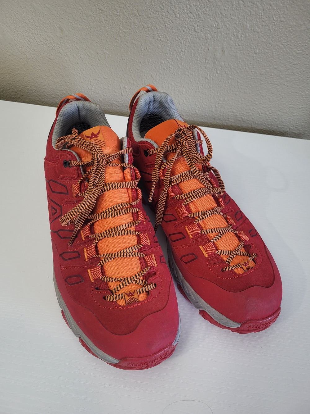 ALLROUNDER Mephisto Dynamic 2  Womens 10.5 Comfort Walking Sneakers Red Orange